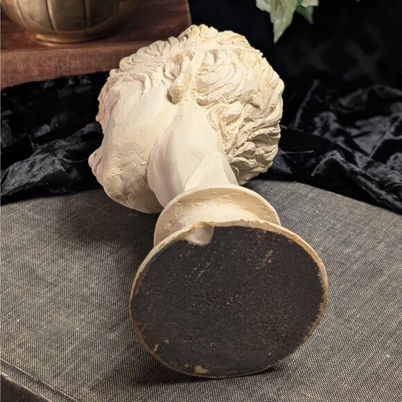 RARE Fred Press Vintage Mid Century Bust Sculpture Greek Hercules as Child Youth - Picture 9 of 10